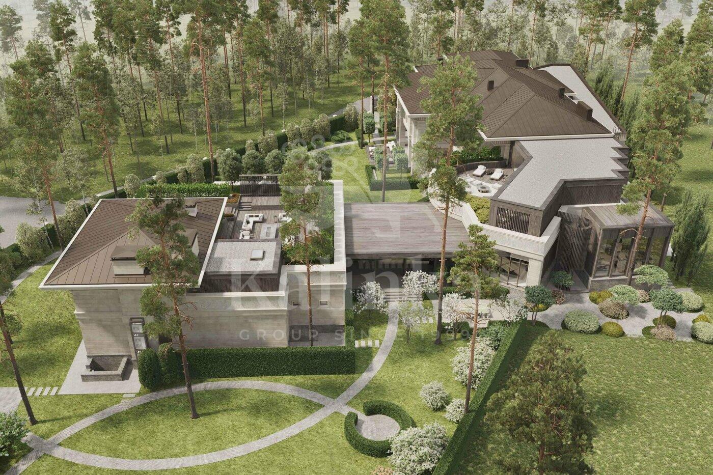 2-этажный коттедж 3 748 м² без отделки