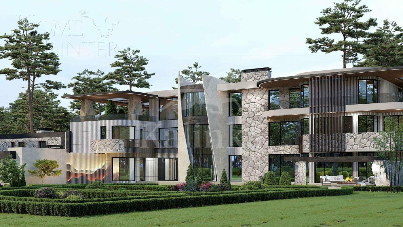 3-этажный коттедж 1 451 м² без отделки