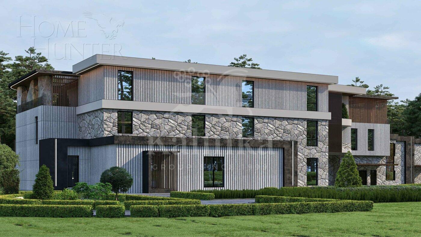 3-этажный коттедж 1 451 м² без отделки