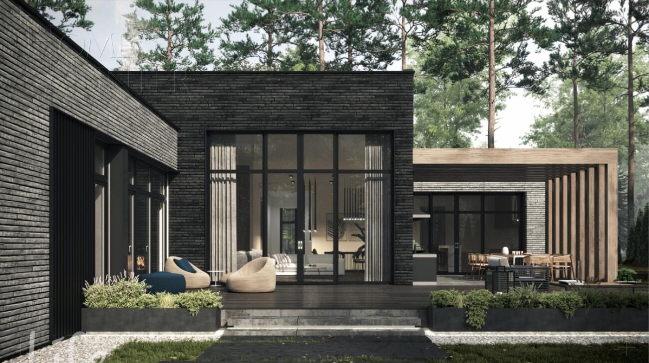 1-этажный коттедж 422 м² без отделки