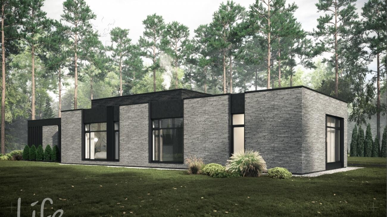 1-этажный коттедж 422 м² без отделки