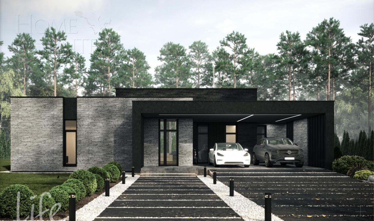 1-этажный коттедж 422 м² без отделки