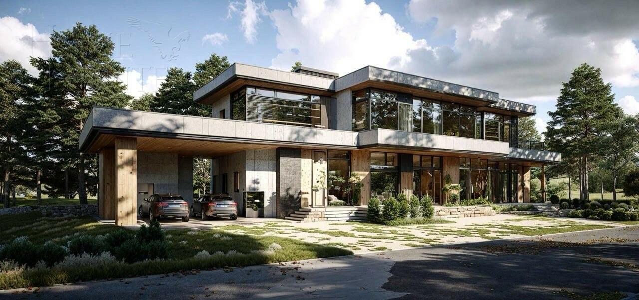 2-этажный коттедж 360 м² без отделки