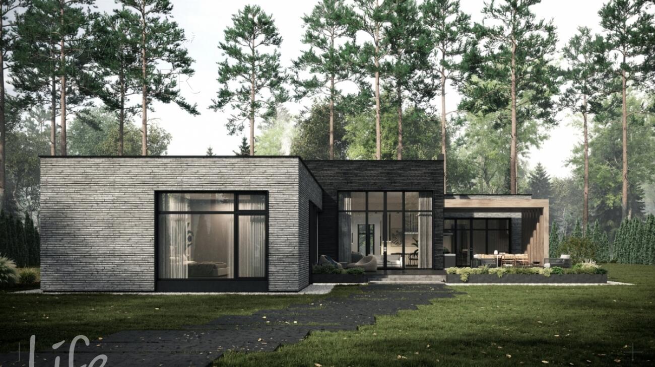 1-этажный коттедж 422 м² без отделки