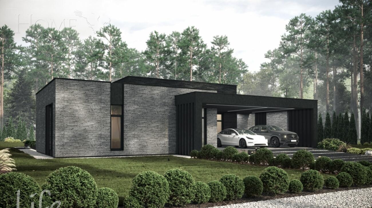 1-этажный коттедж 422 м² без отделки