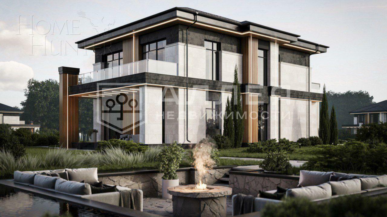 2-этажный коттедж 350 м² без отделки