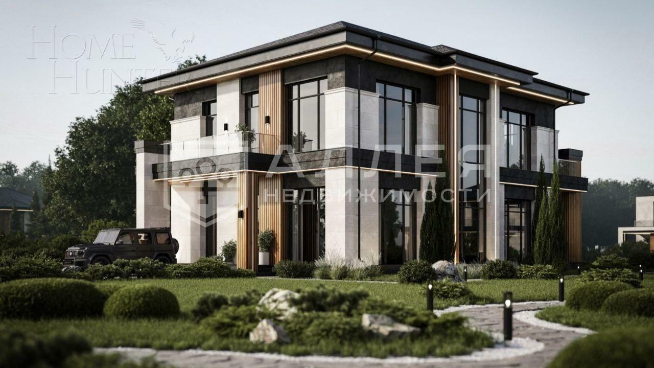 2-этажный коттедж 350 м² без отделки