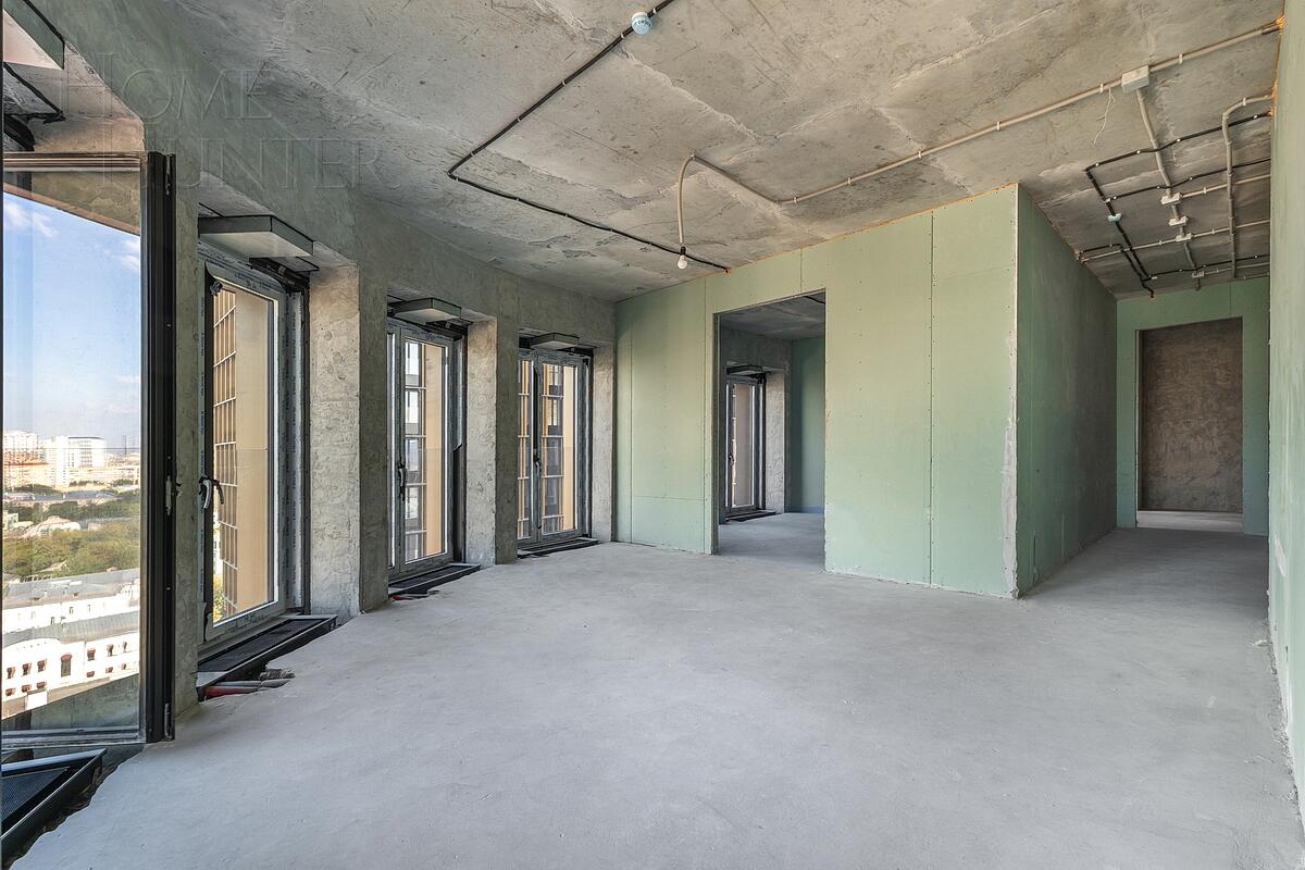 4-КОМН. АПАРТАМЕНТЫ БЕЗ ОТДЕЛКИ 124 М² НА 15 ЭТАЖЕ