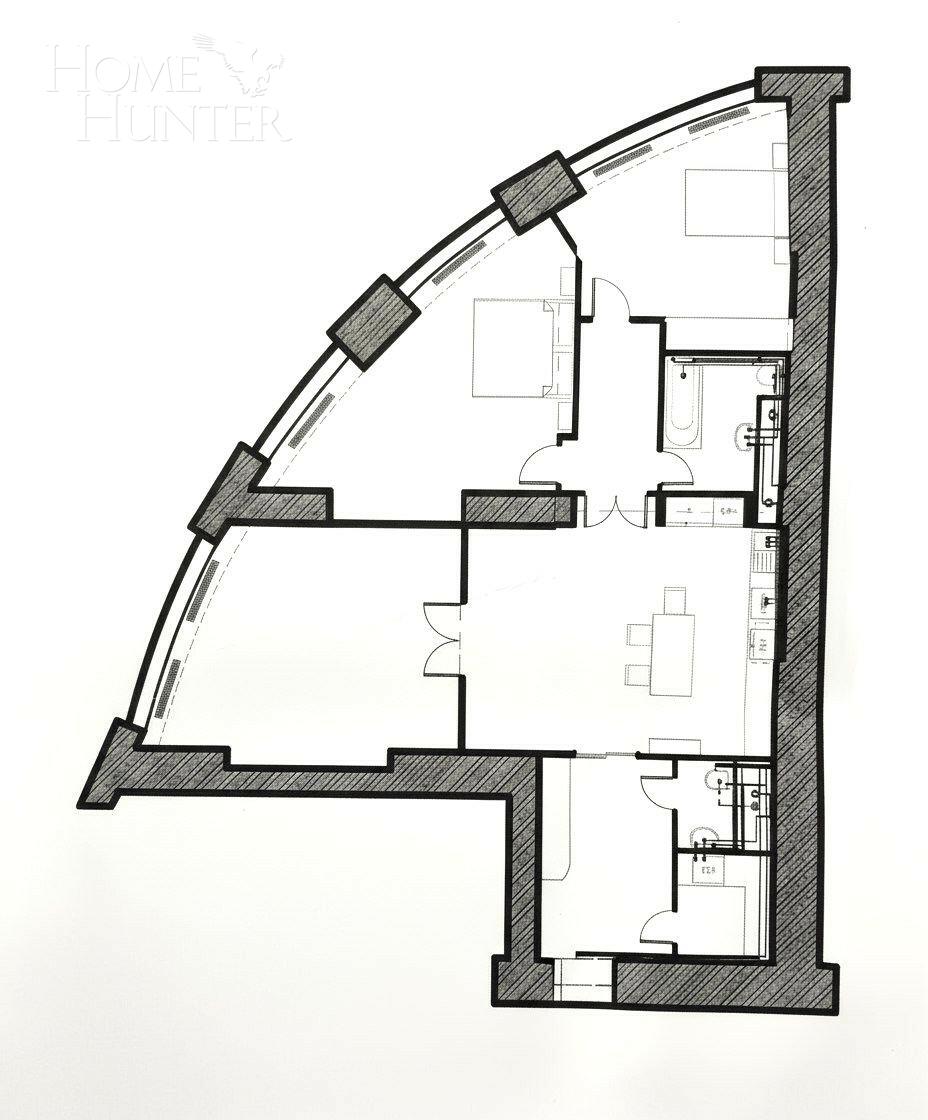 4-КОМН. КВАРТИРА С ОТДЕЛКОЙ 129 М² НА 14 ЭТАЖЕ