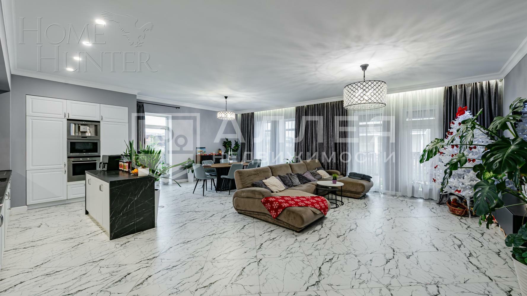 1-этажный коттедж 160 м² с отделкой