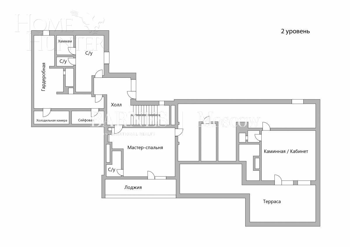 2-УРОВНЕВЫЙ ПЕНТХАУС С ОТДЕЛКОЙ 700 М² НА 12 ЭТАЖЕ