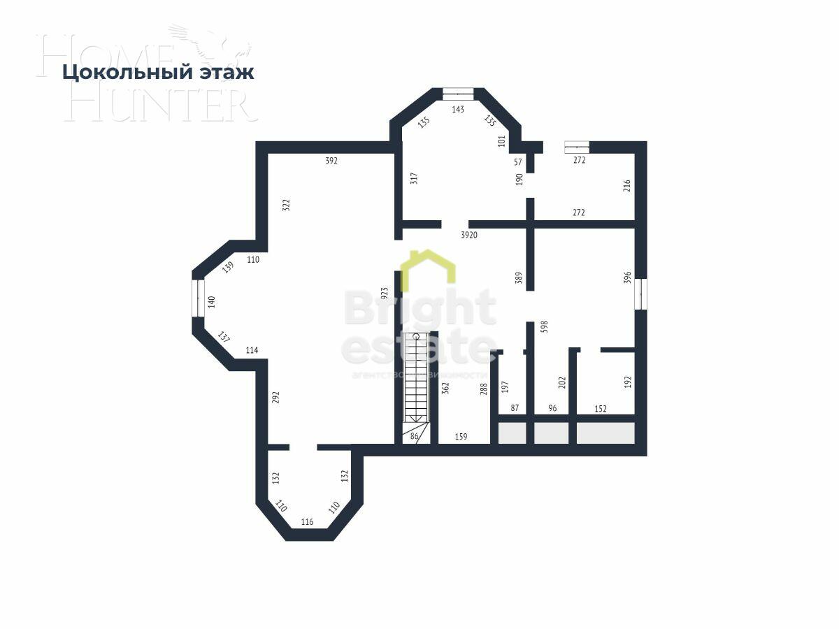 2-этажный коттедж 370 м² с отделкой