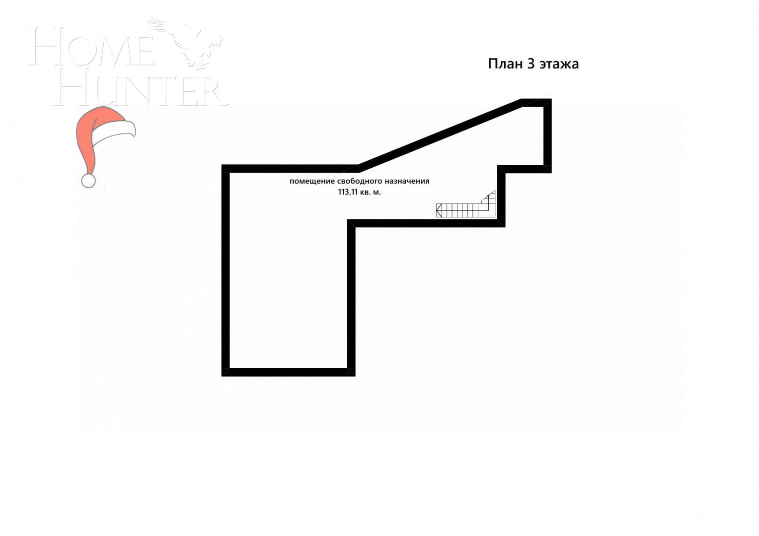 2-этажный коттедж 750 м² без отделки