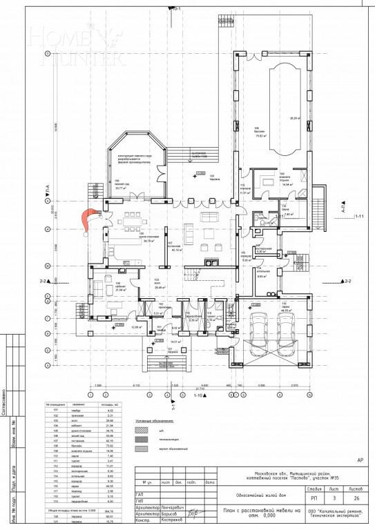 2-этажный коттедж 590 м² без отделки