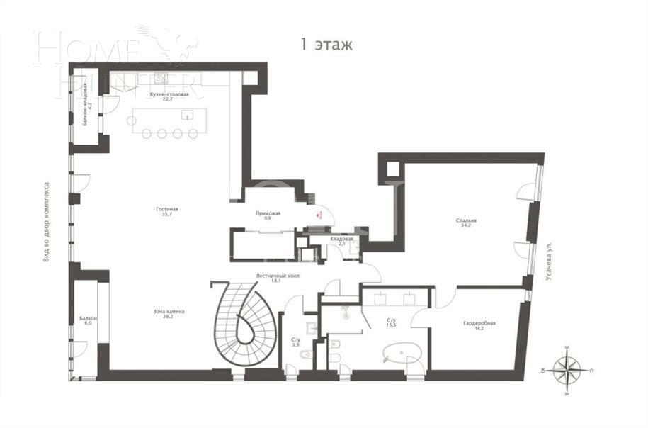 2-УРОВНЕВЫЙ ПЕНТХАУС С ОТДЕЛКОЙ 342.4 М² НА 11 ЭТАЖЕ