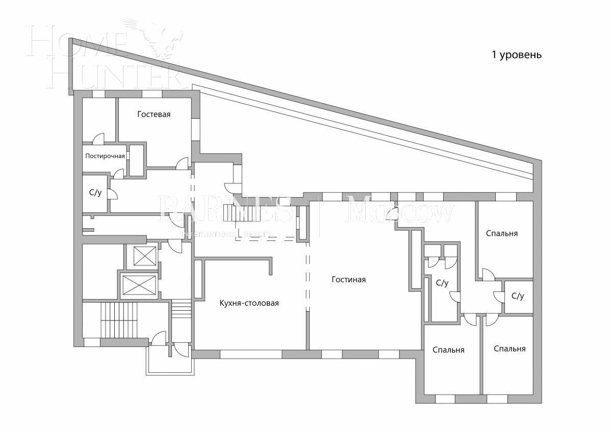 2-УРОВНЕВЫЙ ПЕНТХАУС С ОТДЕЛКОЙ 700 М² НА 12 ЭТАЖЕ