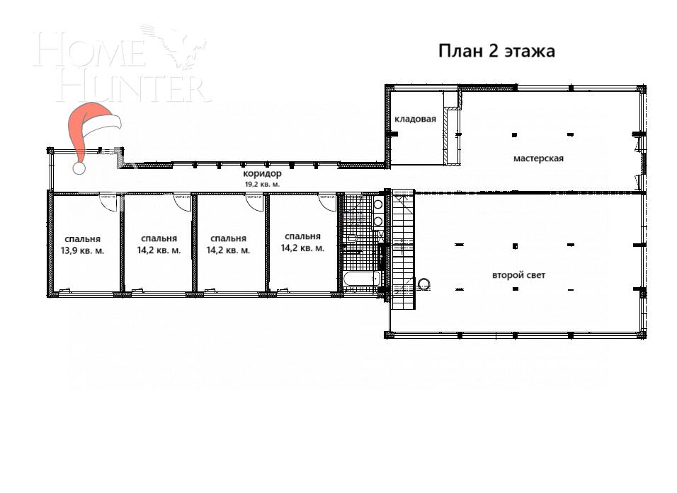 2-этажный коттедж 426 м² с отделкой
