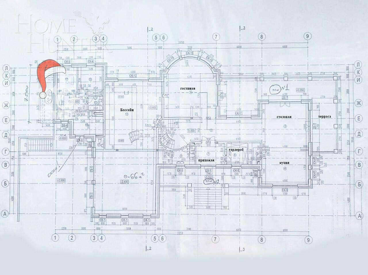 3-этажный коттедж 1 500 м² с отделкой