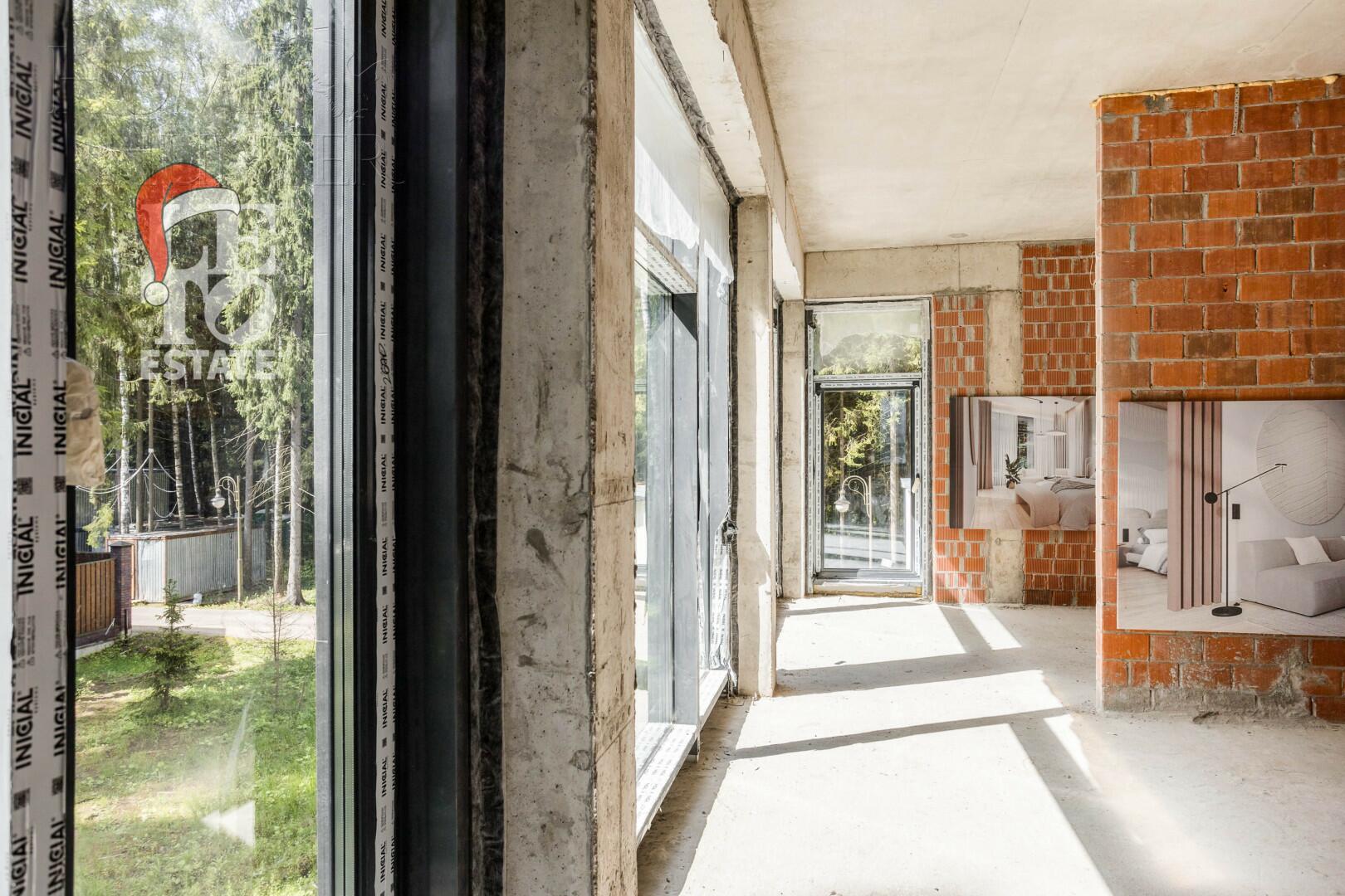 2-этажный коттедж 526 м² без отделки