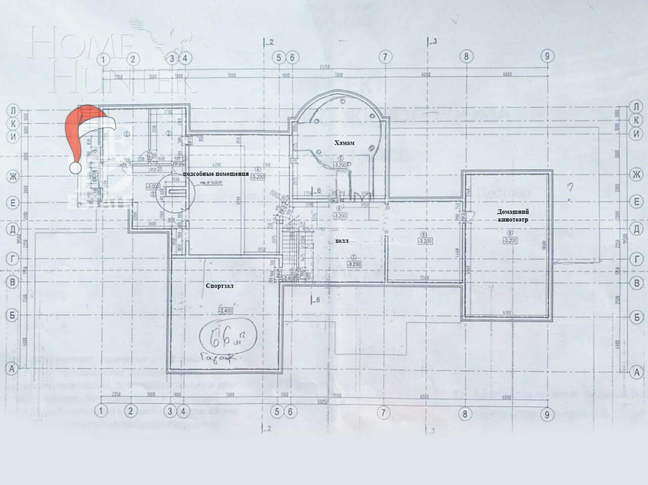 3-этажный коттедж 1 500 м² с отделкой