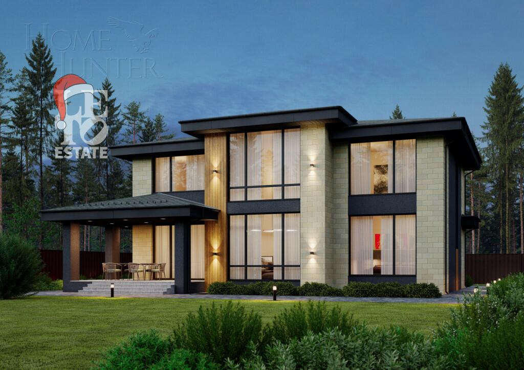 2-этажный коттедж 250 м² без отделки