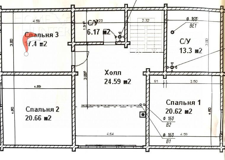 2-этажный коттедж 219 м² с отделкой