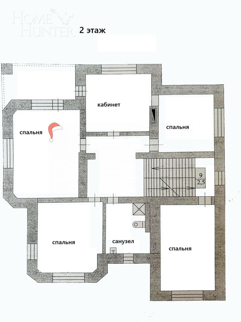 2-этажный коттедж 350 м² с отделкой