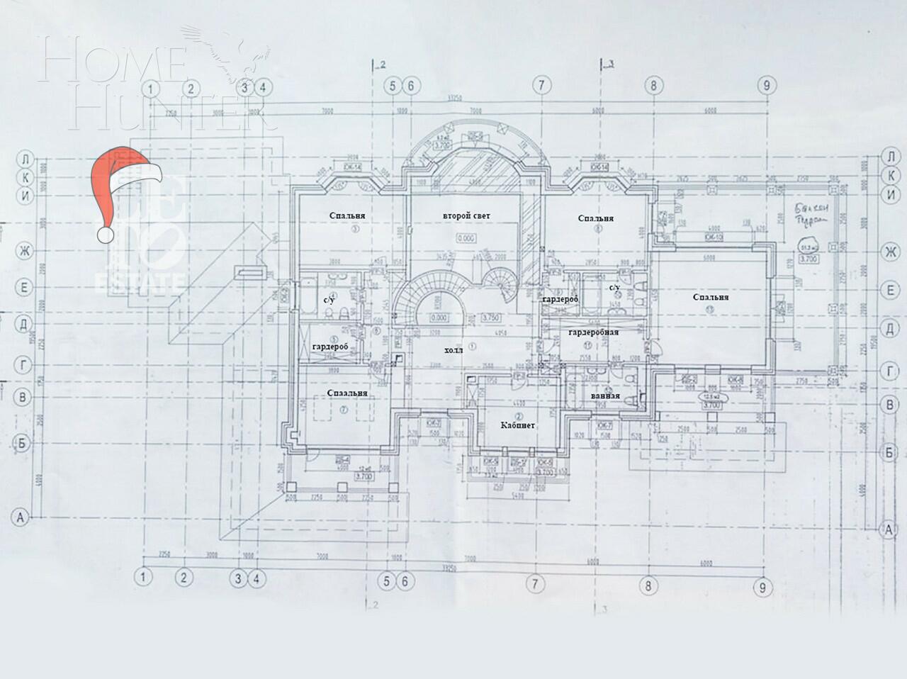 3-этажный коттедж 1 500 м² с отделкой