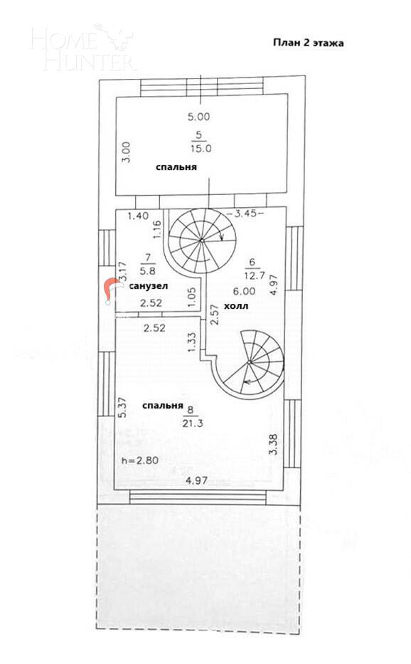 3-этажный коттедж 157.9 м² с отделкой