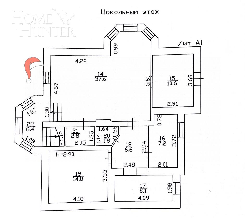 2-этажный коттедж 260 м² с отделкой