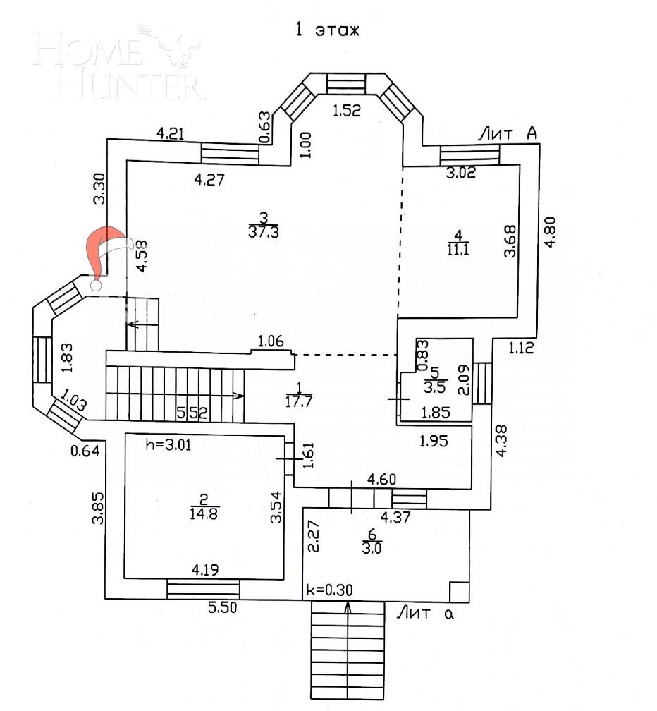 2-этажный коттедж 260 м² с отделкой