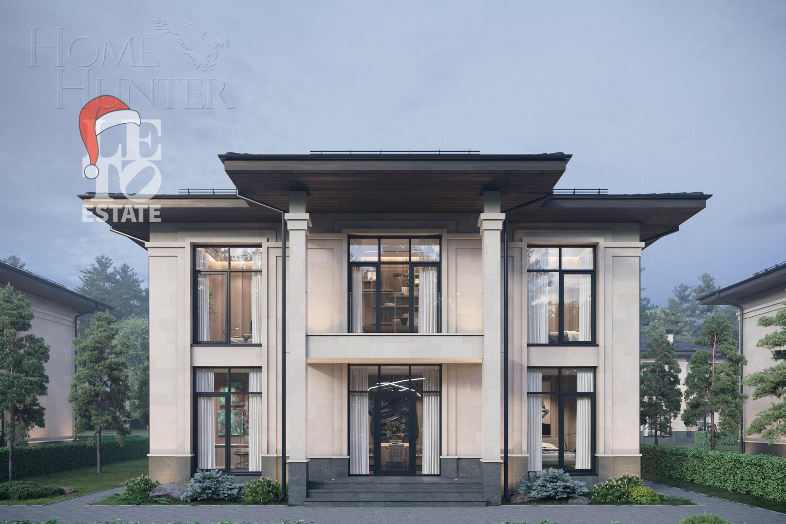 2-этажный коттедж 307 м² без отделки