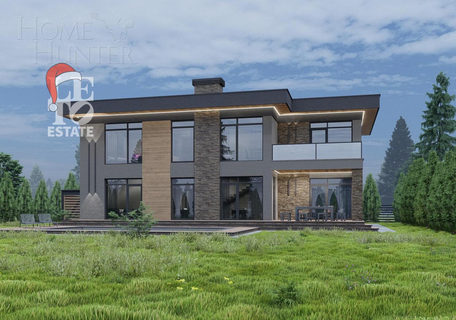 2-этажный коттедж 289 м² без отделки