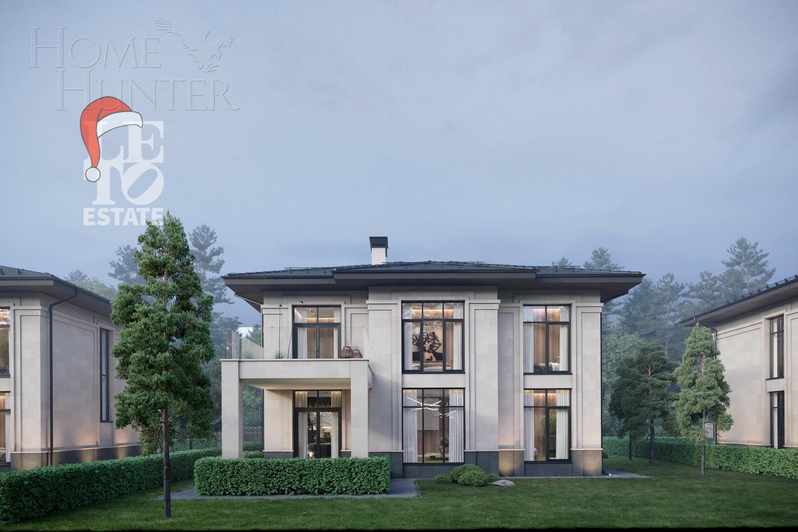 2-этажный коттедж 307 м² без отделки