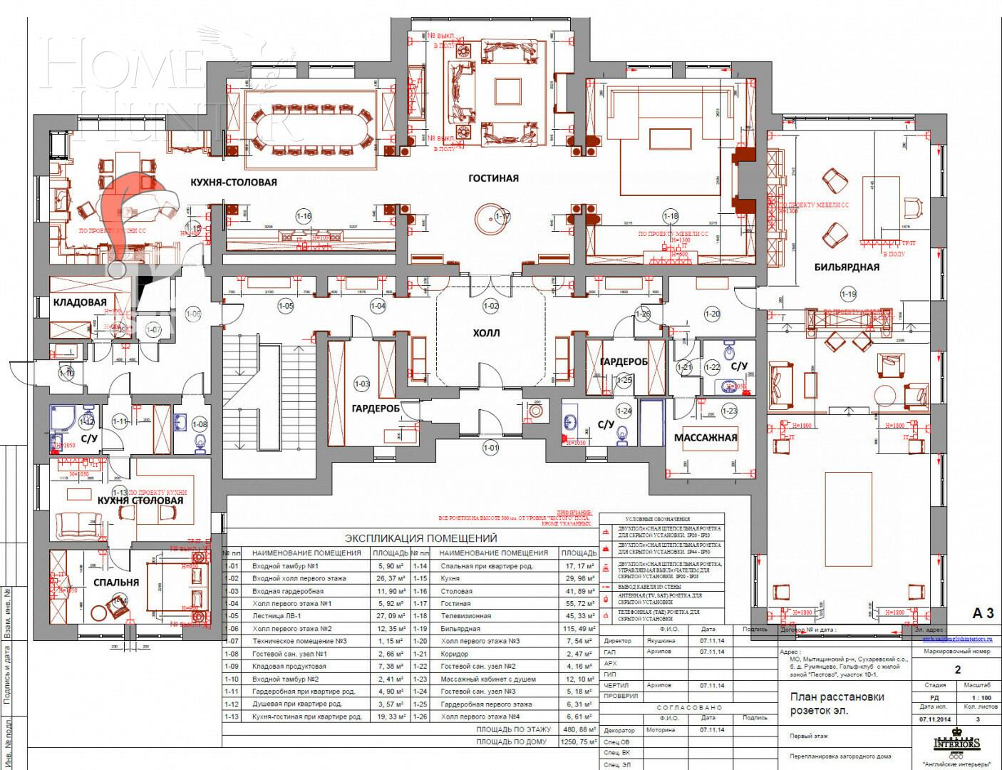 2-этажный коттедж 1 272.6 м² без отделки