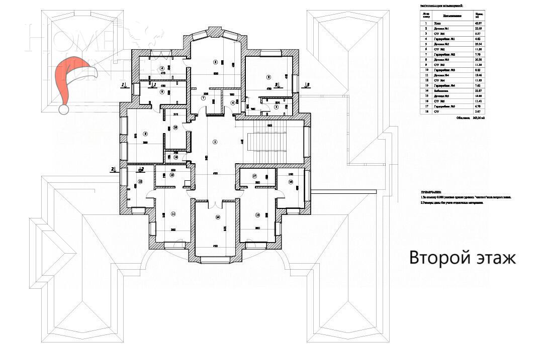 2-этажный коттедж 1 500 м² с отделкой