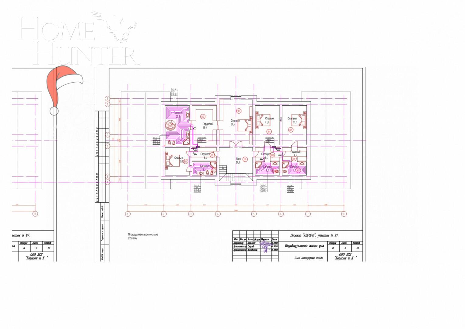 2-этажный коттедж 1 050 м² без отделки