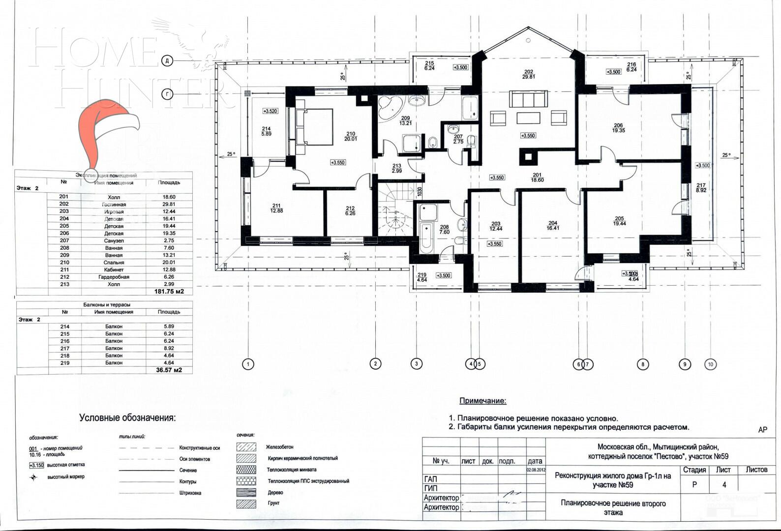 2-этажный коттедж 417 м² с отделкой