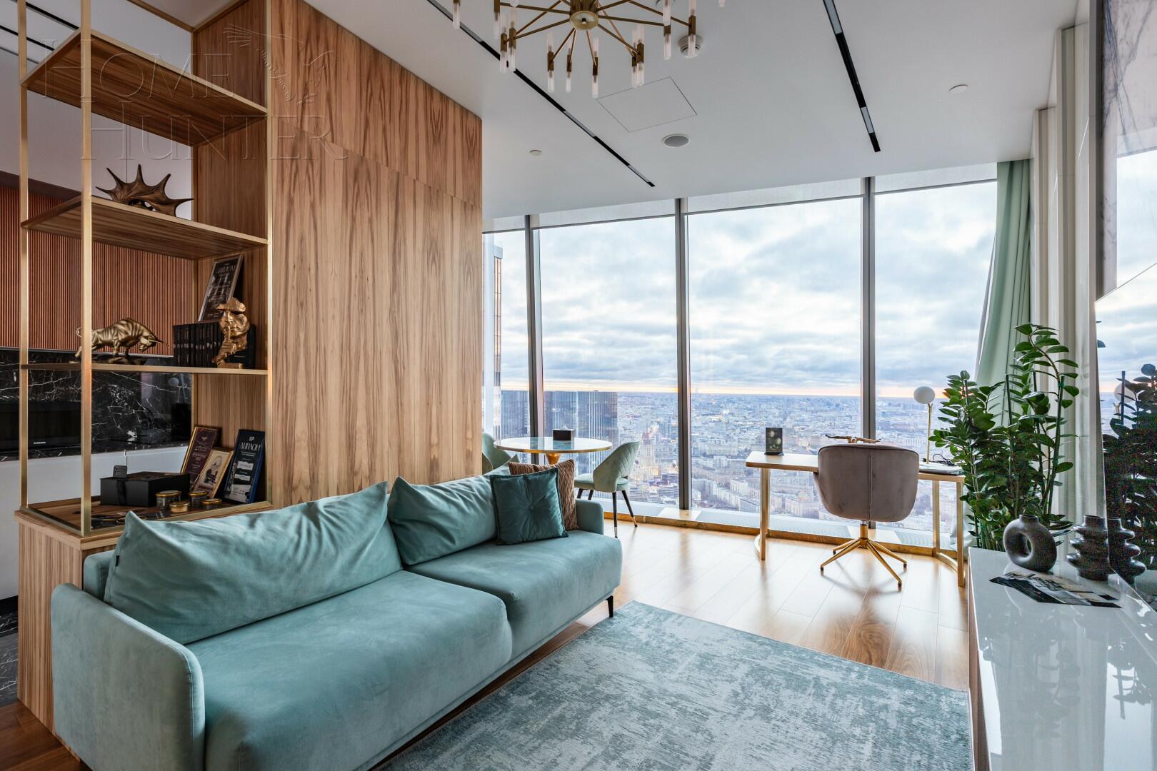 4-КОМН. АПАРТАМЕНТЫ С ОТДЕЛКОЙ 163 М² НА 81 ЭТАЖЕ