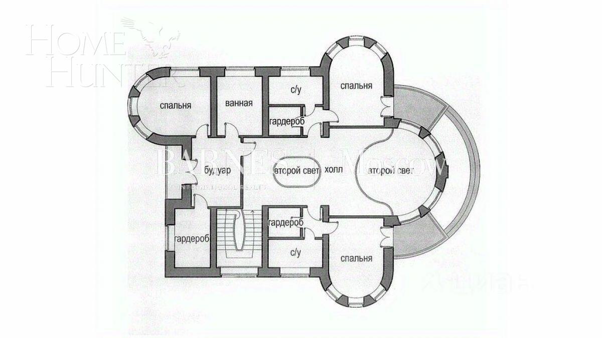 2-этажный коттедж 366 м² без отделки