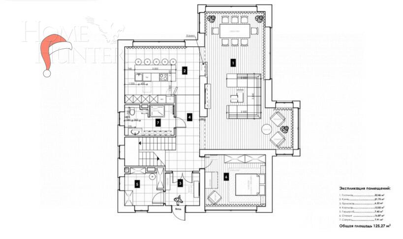2-этажный коттедж 650 м² с отделкой