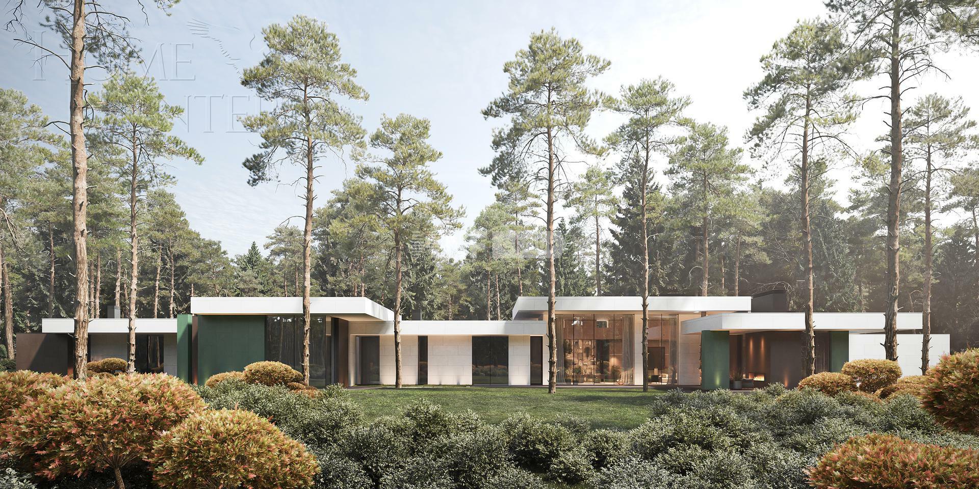 1-этажный коттедж 853 м² без отделки