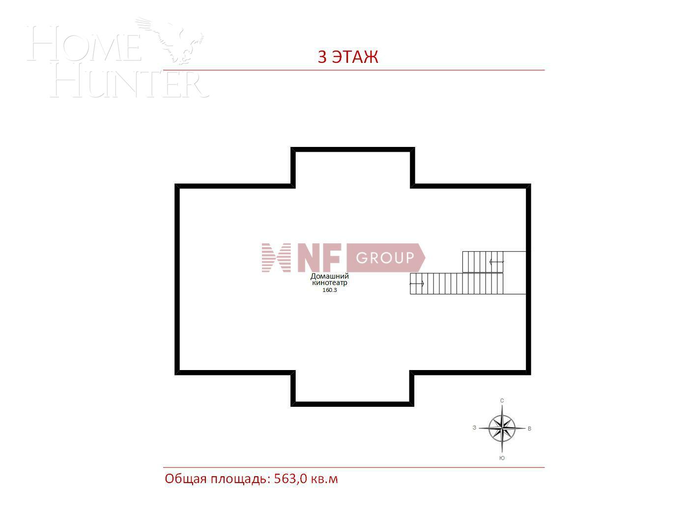 2-этажный коттедж 733 м² с отделкой