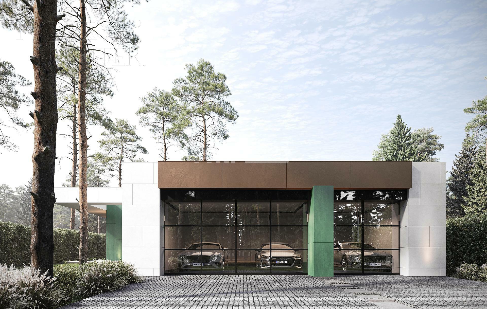 1-этажный коттедж 853 м² без отделки