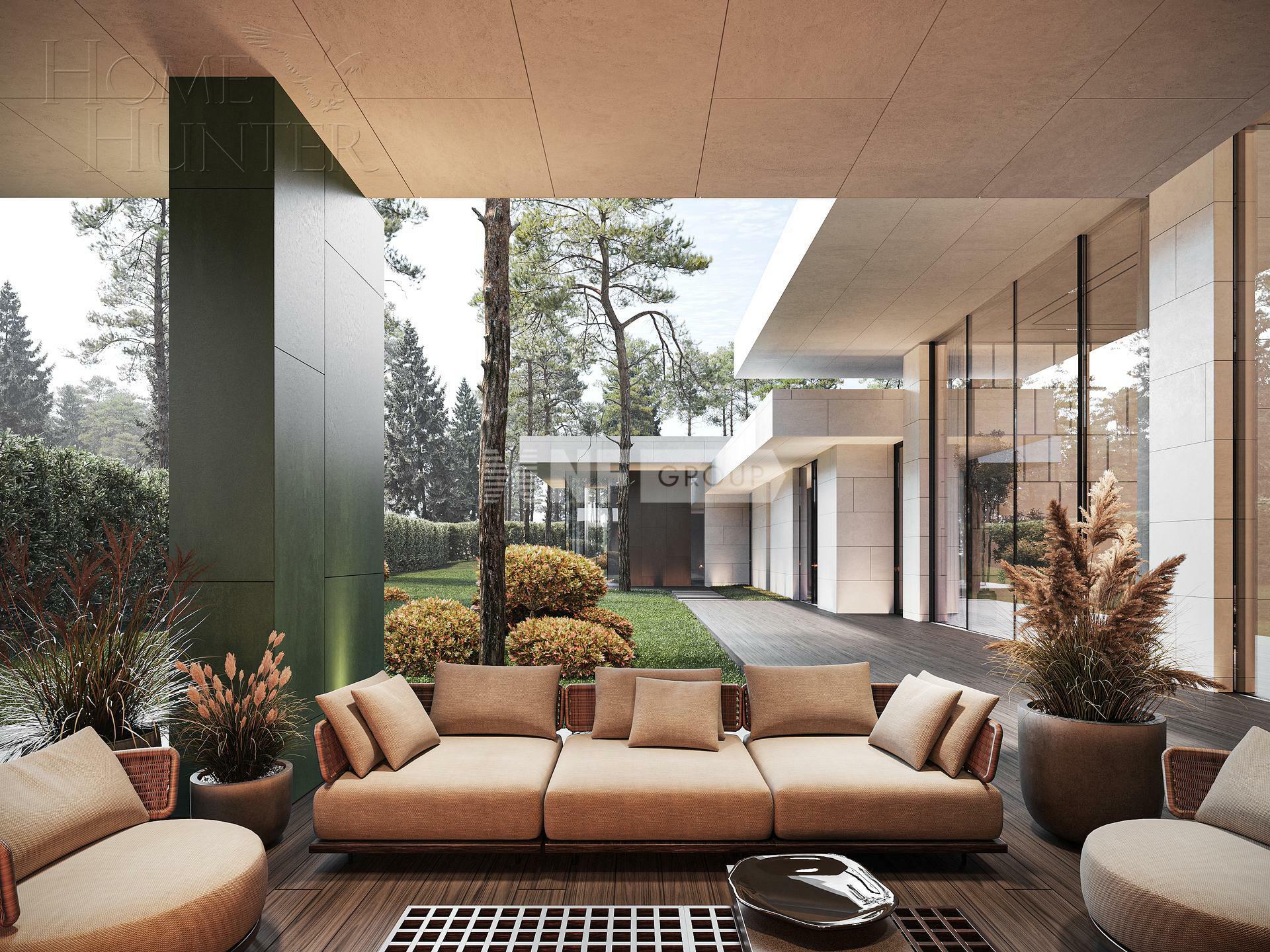 1-этажный коттедж 843 м² без отделки