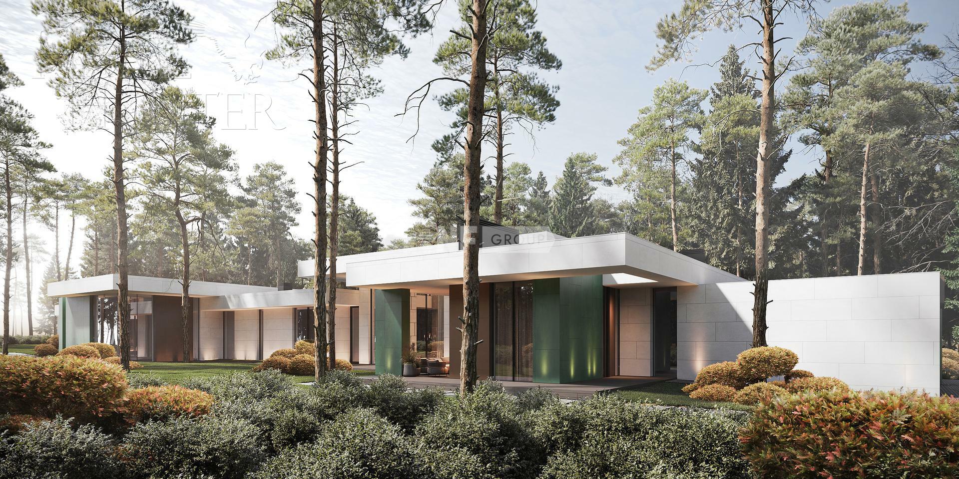 1-этажный коттедж 843 м² без отделки