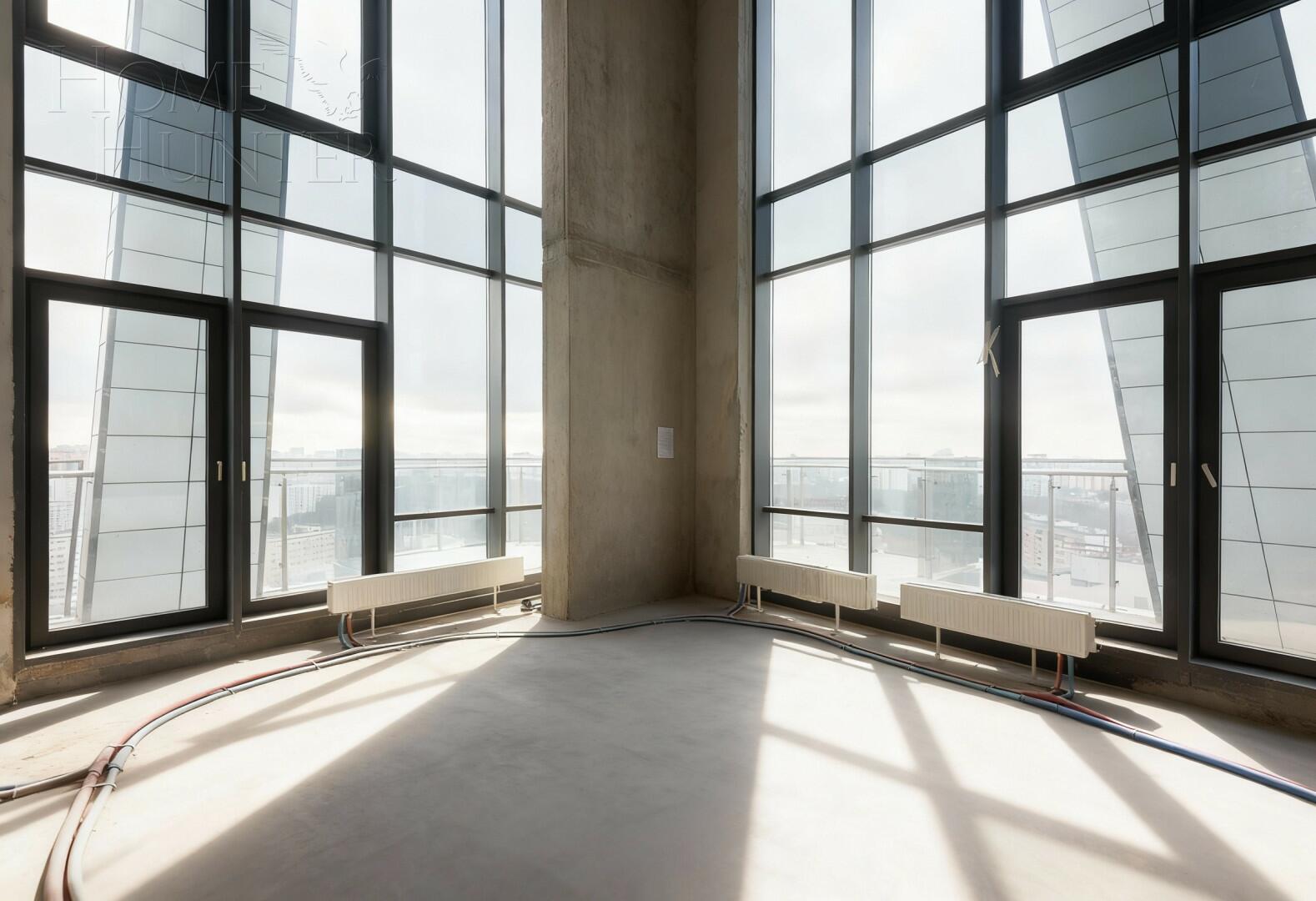 3-УРОВНЕВЫЙ ПЕНТХАУС БЕЗ ОТДЕЛКИ 208.5 М² НА 23 ЭТАЖЕ