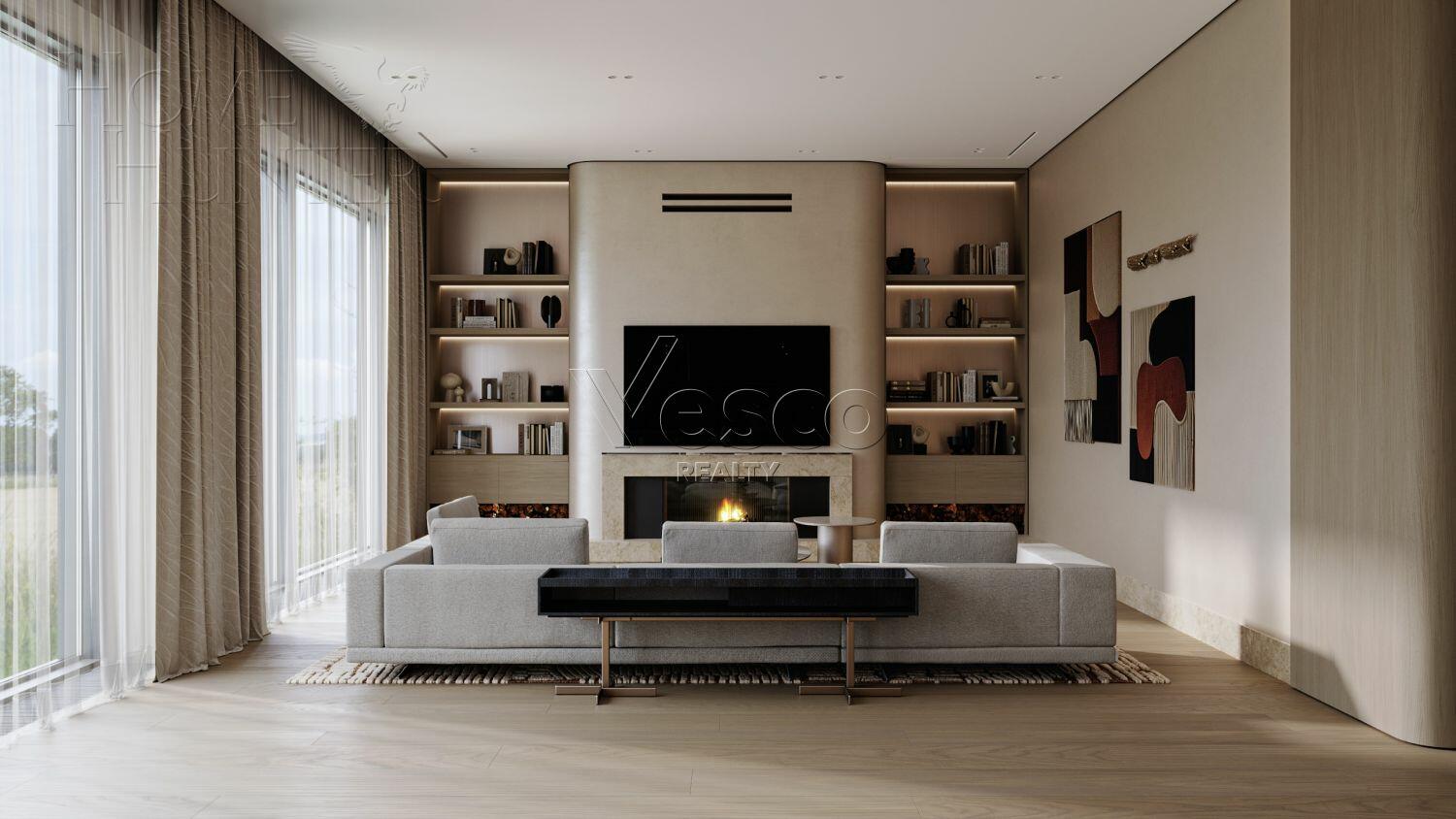 2-этажный коттедж 1 400 м² с отделкой