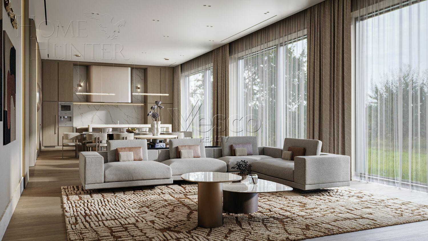 2-этажный коттедж 1 400 м² с отделкой