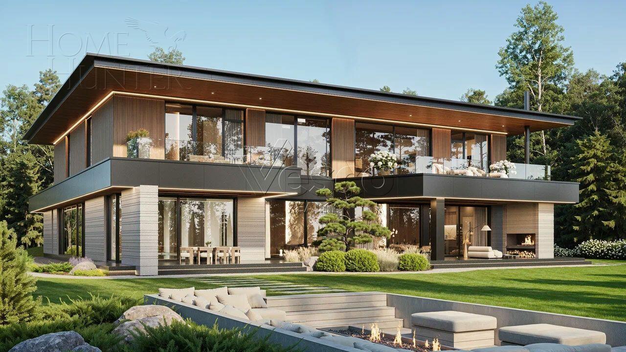 2-этажный коттедж 1 400 м² с отделкой